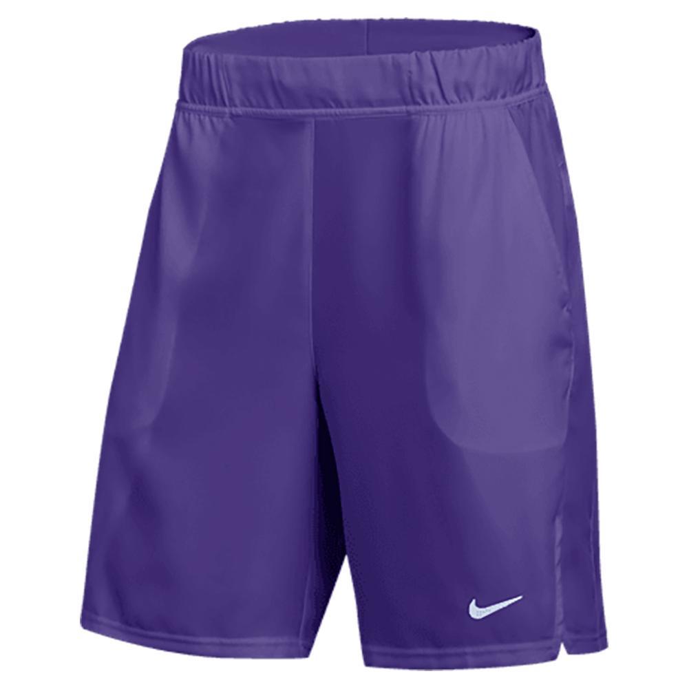 Men`s Court Flext 9 Inch Short Mens Team Gear NIKE Purple LARGE