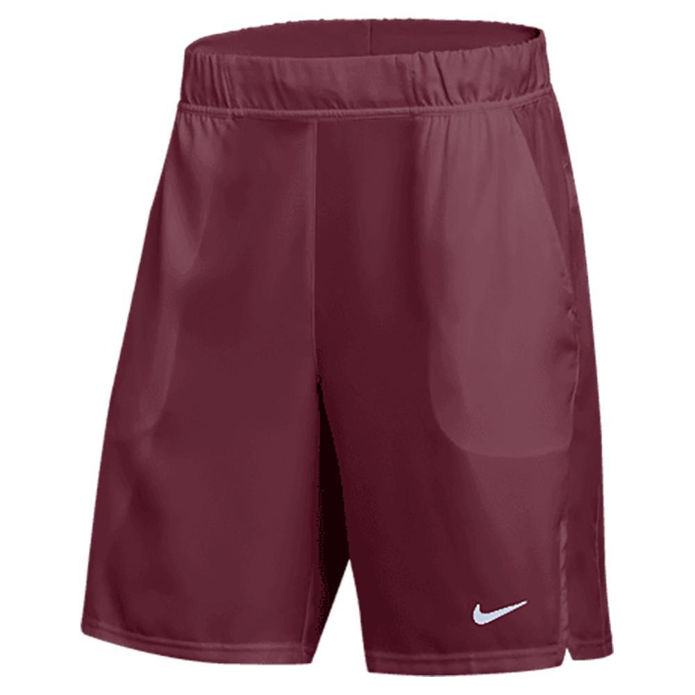 Men`s Court Flext 9 Inch Short Mens Team Gear NIKE Maroon MEDIUM