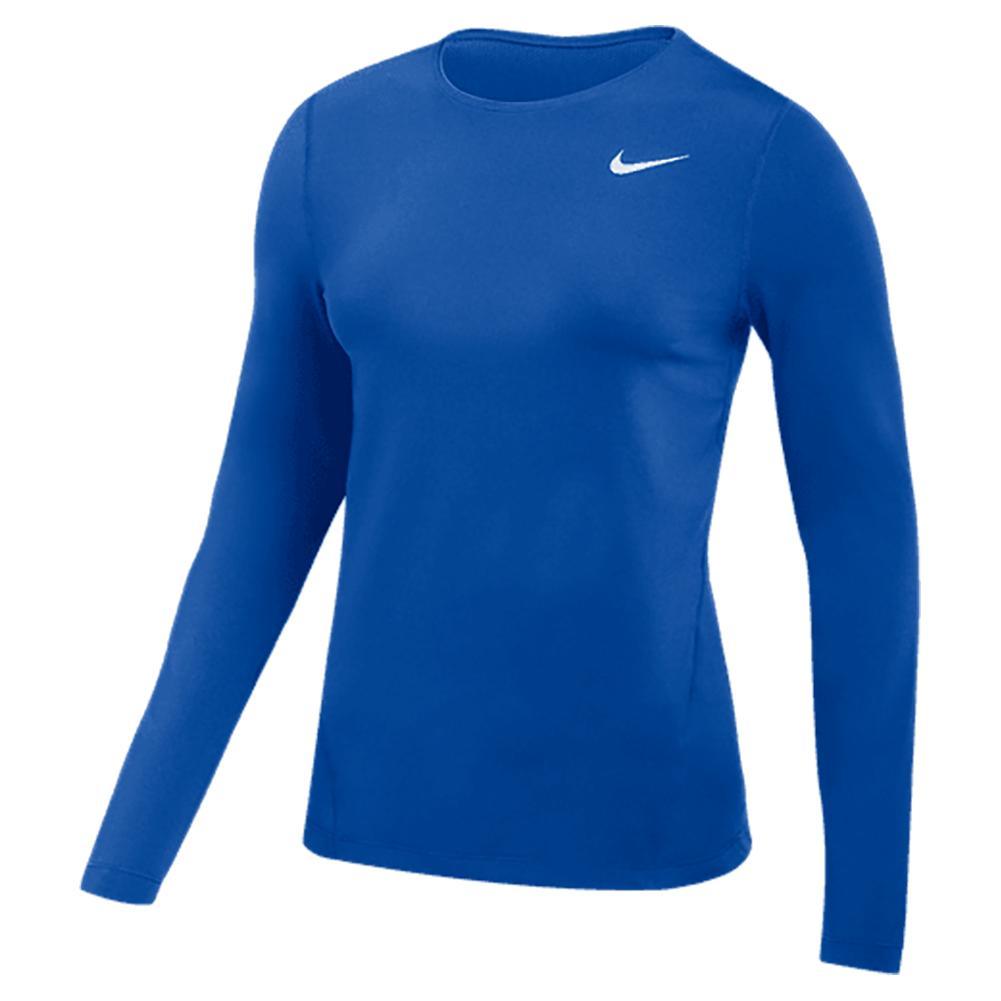 Women's Long Sleeve Mesh Top Womens Team Gear NIKE Royal XL