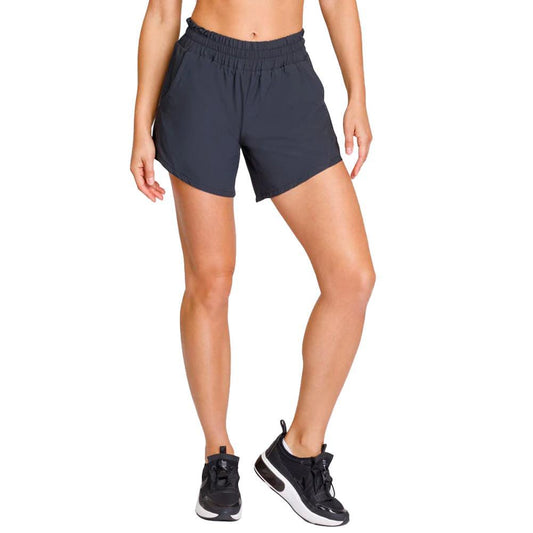 Women's Indo 6 Inch Tennis Short Onyx Womens Apparel TAIL XS