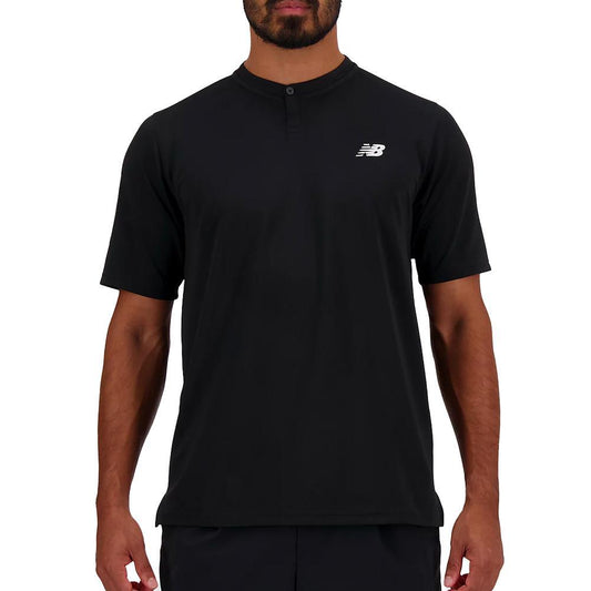 Men's Tournament Tennis Top Black Tournament Gear NEW BALANCE S