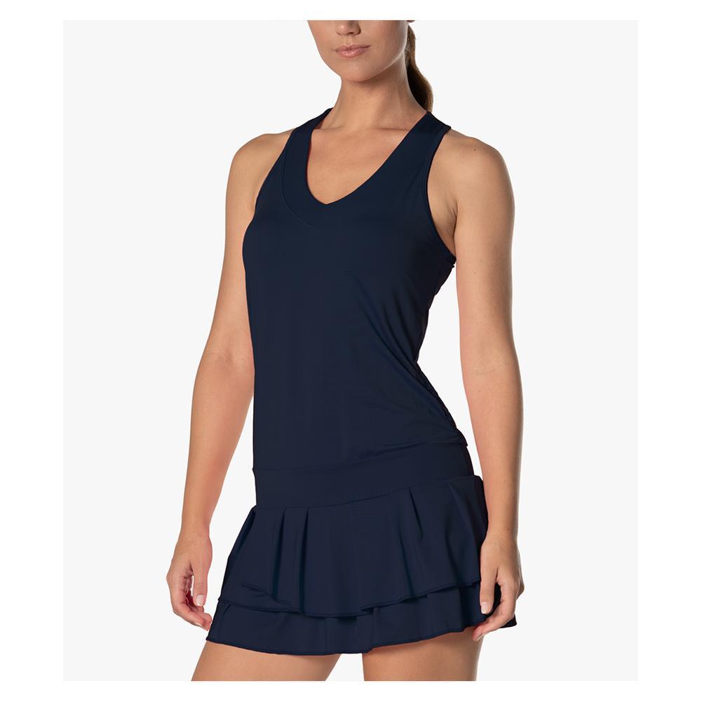 Women's In It To Win It Tennis Dress Womens Apparel LUCKY IN LOVE Black XL