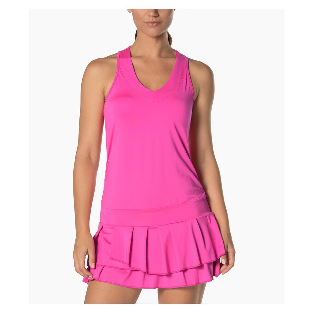 Women's In It To Win It Tennis Dress Womens Apparel LUCKY IN LOVE Pink XL