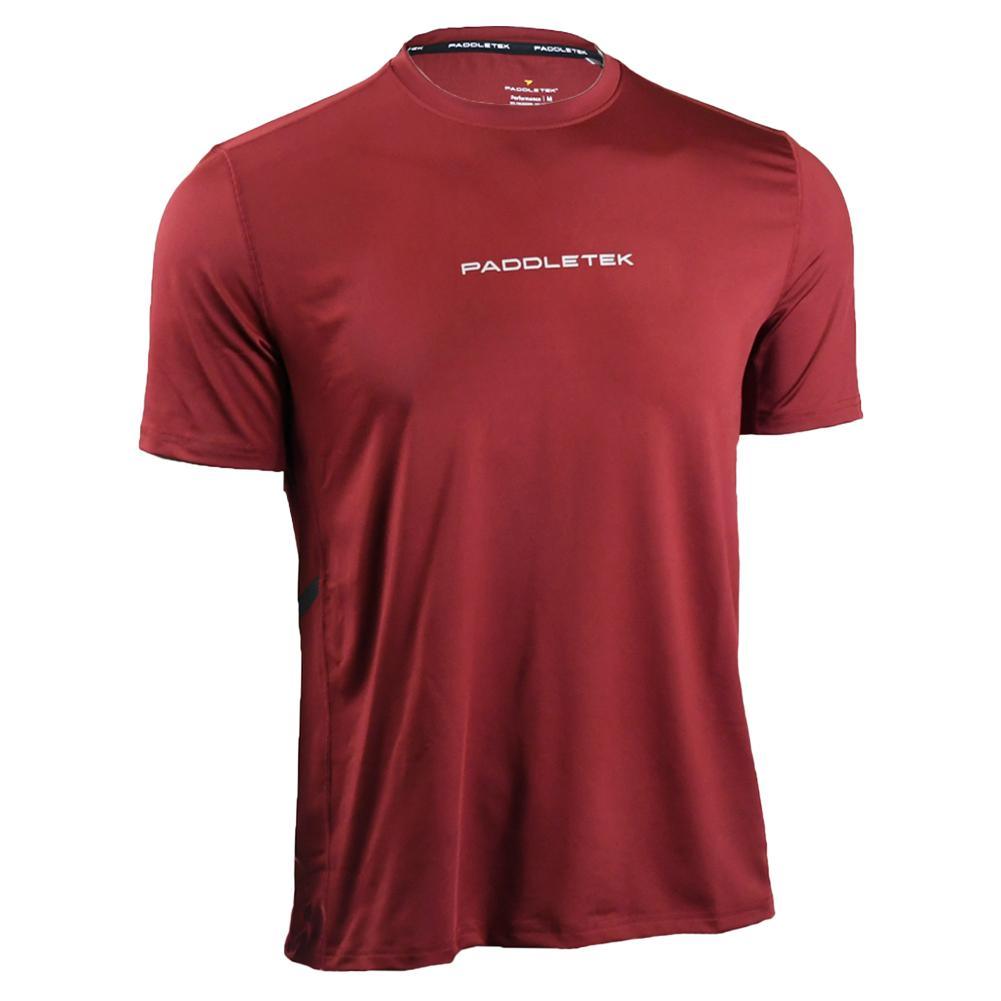Men's Performance Short Sleeve Tennis Top Pickleball Apparel PADDLETEK Gray XL
