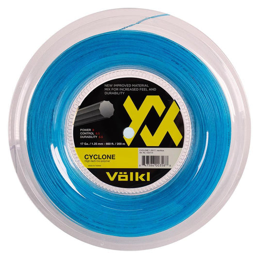 Cyclone 17g Tennis Reel Neon Blue Strings VOLKL Blue