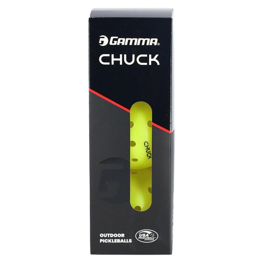 Chuck 3 Pack Pickleball Pickleballs GAMMA Yellow