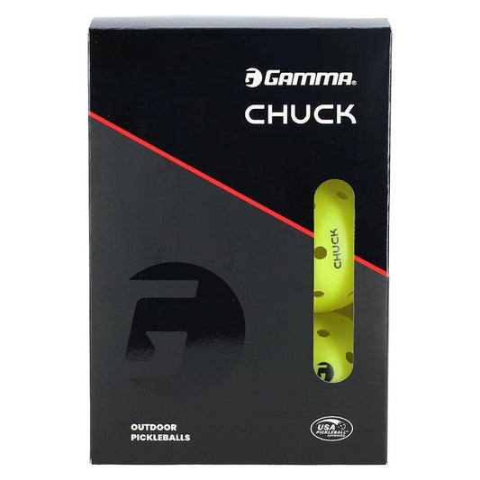Chuck 6 Pack Pickleball Pickleballs GAMMA Yellow