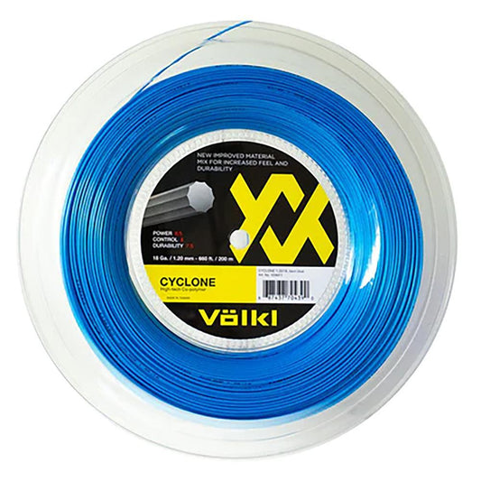 Cyclone 16g Tennis Reel Neon Blue Strings VOLKL Blue