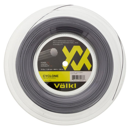 Cyclone 18g Tennis Reel Graphite Strings VOLKL Grey