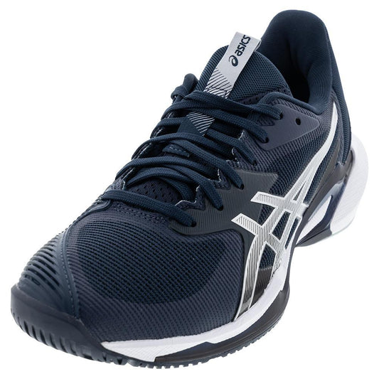 Men's Solution Speed FF 3 Tennis Shoes French Blue and Pure Silver Tournament Gear ASICS 6.5