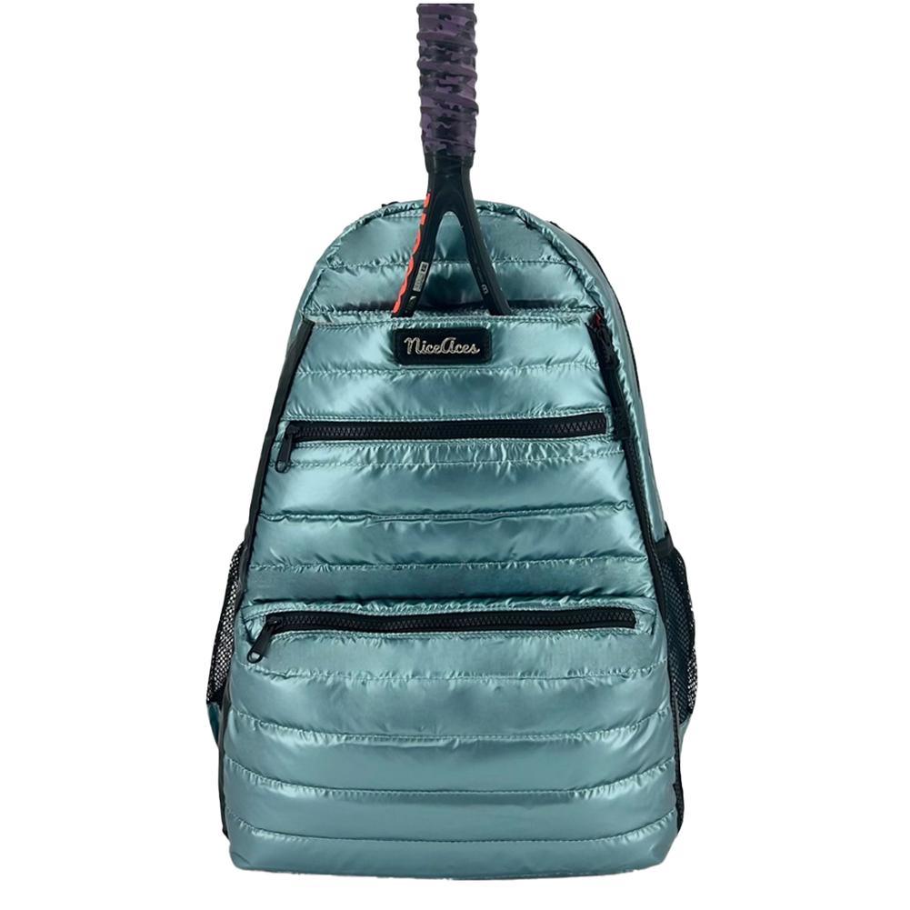 Neon Puffer Tennis Backpack Turquoise Teal Bags NICE ACES Default Title