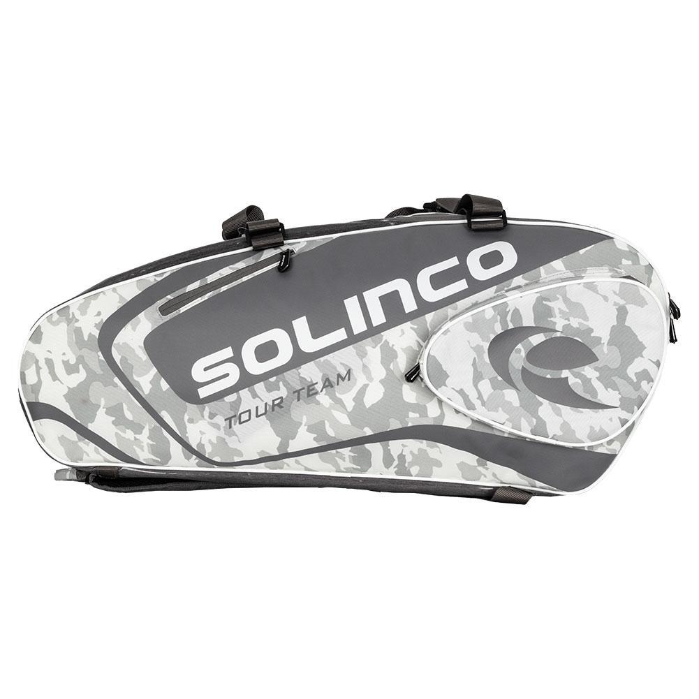 Artic Camo 6 Pack Tennis Racquet Bag Bags SOLINCO White