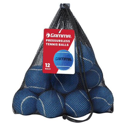 Pressureless Tennis Balls 12pk Tennis Balls GAMMA Blue