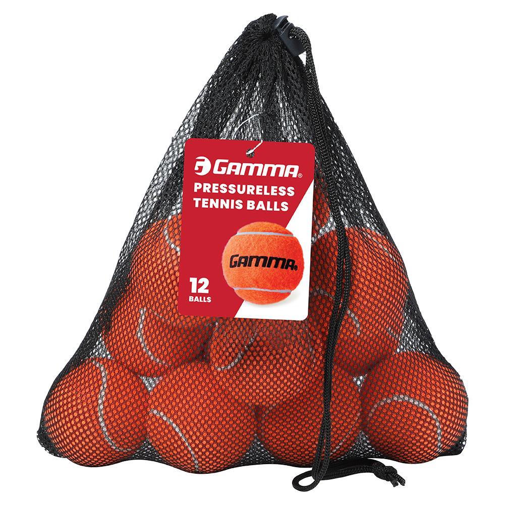 Pressureless Tennis Balls 12pk Tennis Balls GAMMA Orange