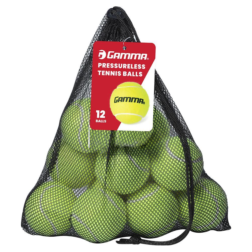 Pressureless Tennis Balls 12pk Tennis Balls GAMMA Yellow