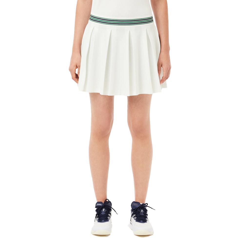 Women's Pique Tennis Skort with Integrated Shorts Womens Apparel LACOSTE