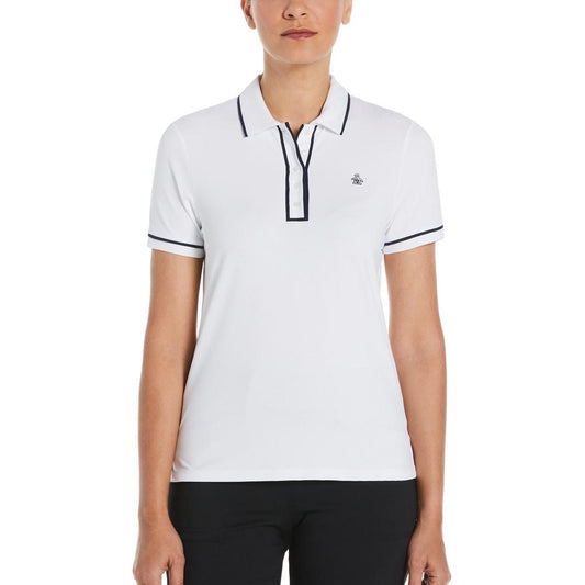 Women's Short Sleeve Veronica Tennis Polo Womens Apparel PENGUIN White XS