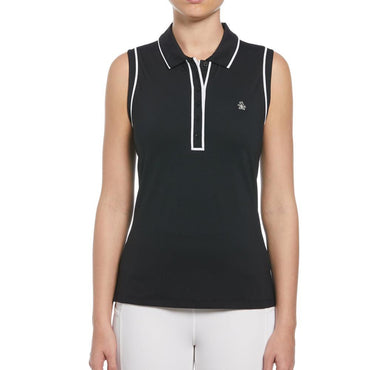 Women's Sleeveless Veronica Tennis Polo Womens Apparel PENGUIN Black XS