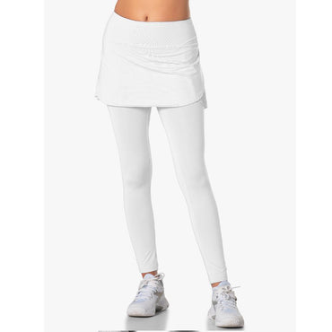 Women's Fast Pace Tennis Skegging Womens Apparel LUCKY IN LOVE White M
