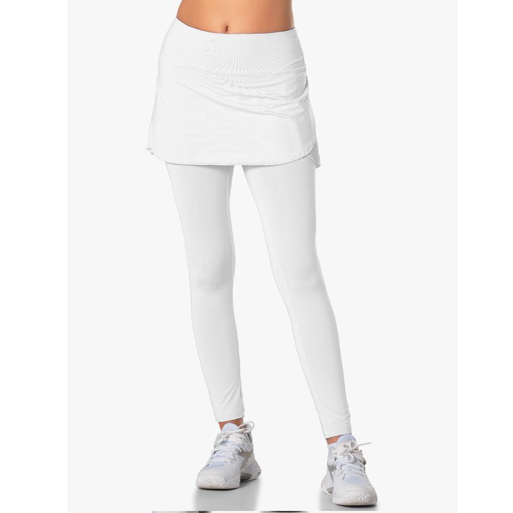 Women's Fast Pace Tennis Skegging Womens Apparel LUCKY IN LOVE White M