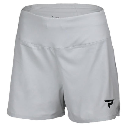 Womens Base Level Performance Tennis Short Glacier Gray Womens Apparel PADDLETEK S
