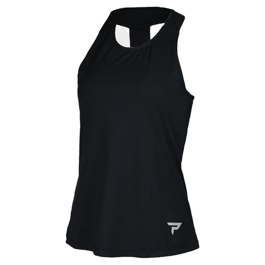 Womens Performance Tennis Tank Black Womens Apparel PADDLETEK L