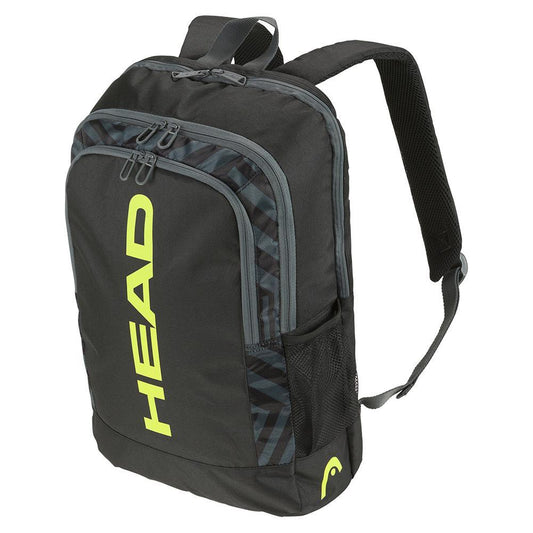 Base 17L Tennis Backpack Black and Yellow Bags HEAD Black