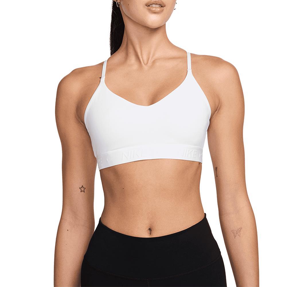 Women's Indy Light Support Padded Adjustable Sports Bra Womens Apparel NIKE White XS