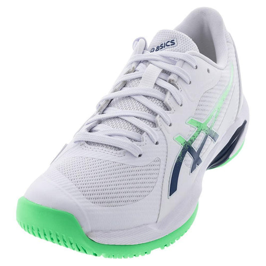 Mens Solution Swift FF 2 Tennis Shoes White and New Leaf Top Tennis Shoes ASICS 6