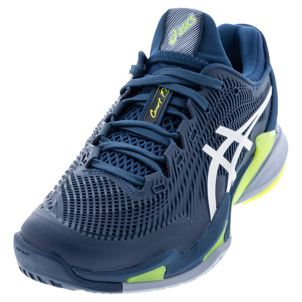 Mens Court FF 3 Tennis Shoes Mako Blue and White Top Tennis Shoes ASICS 6