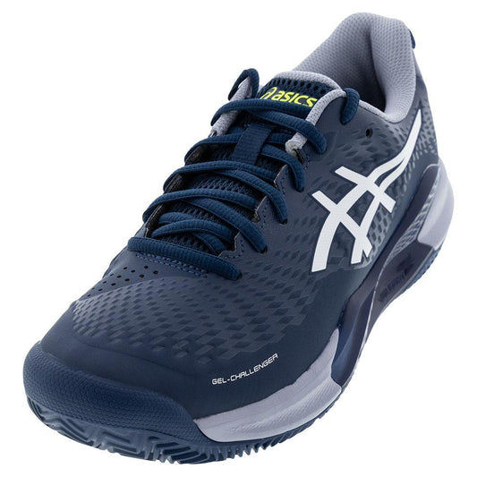 Mens Gel-Challenger 14 Clay Tennis Shoes Mako Blue and White Top Tennis Shoes ASICS 8