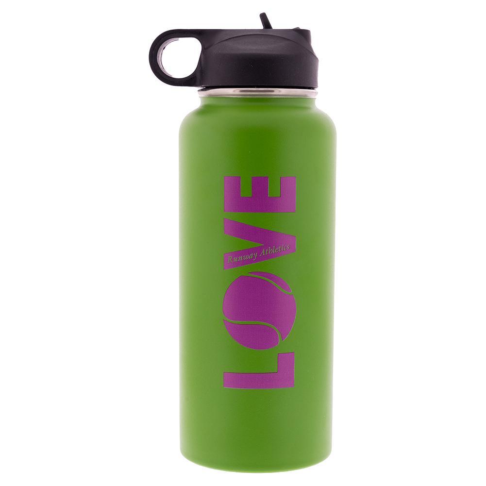 Love Water Bottle Green Other Accessories RUNWAY ATHLETICS Green