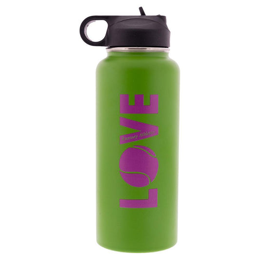 Love Water Bottle Green Other Accessories RUNWAY ATHLETICS Green