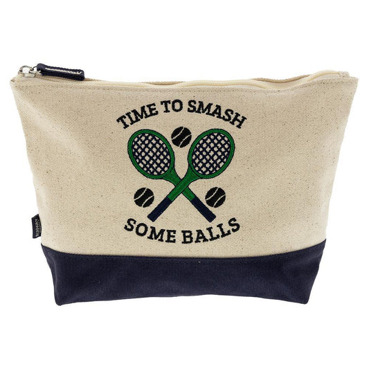 Tennis Pouch Time to Smash Some Balls Pickleball Bags And Backpacks RUNWAY ATHLETICS White