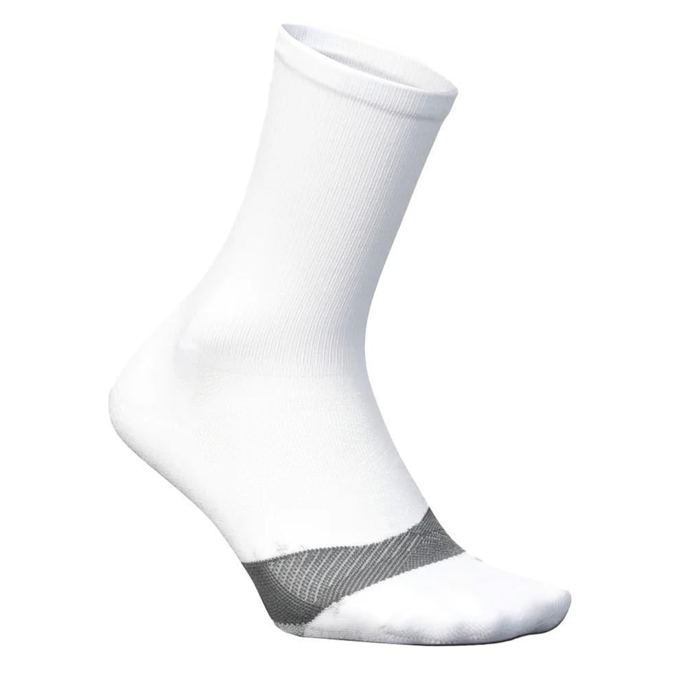 Elite Light Cushion Mini Crew Tennis Socks White Socks FEETURES M