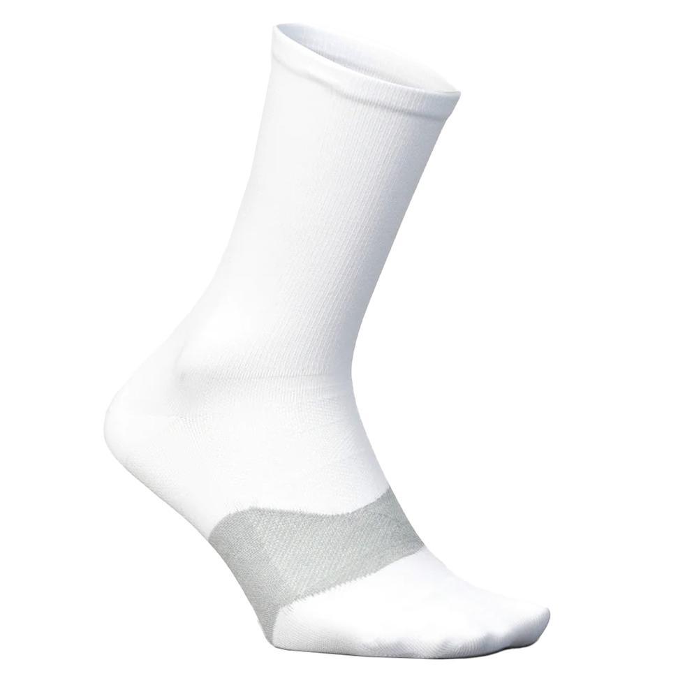 Elite Ultra Light Mini Crew Tennis Socks Socks FEETURES White M