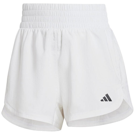 Womens Pacer 3S Woven high Rise Training Shorts White Womens Apparel ADIDAS S