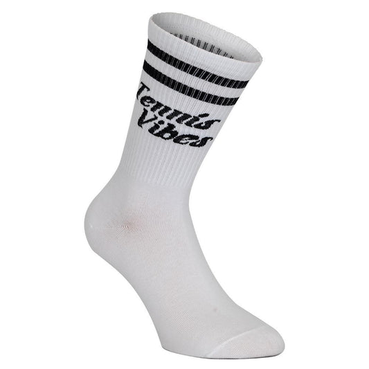 Tennis Vibes Socks White and Black Socks RUNWAY ATHLETICS White