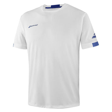 Boys` Play Crew Neck Tennis Top Boys Apparel BABOLAT White SMALL
