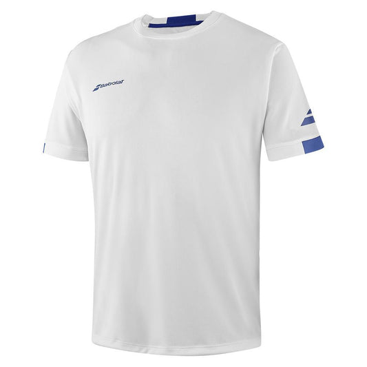 Boys` Play Crew Neck Tennis Top Boys Apparel BABOLAT White SMALL