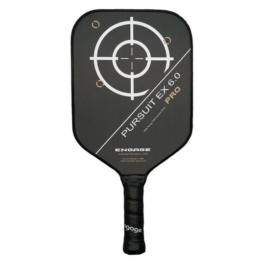 Pursuit Pro EX 6.0 Lite Pickleball Paddle Pickleball Paddles ENGAGE PICKLEBALL Black