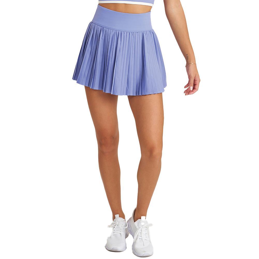 Women's 14.5 Inch Pleated Tennis Skort Womens Apparel THRIVE SOCIETE WILD_INDIGO S