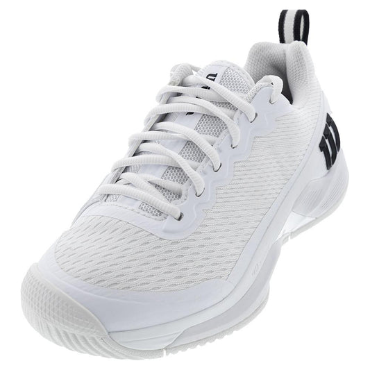 Men's Rush Pro 4.5 Tennis Shoes White and Black Tournament Gear WILSON 7 White