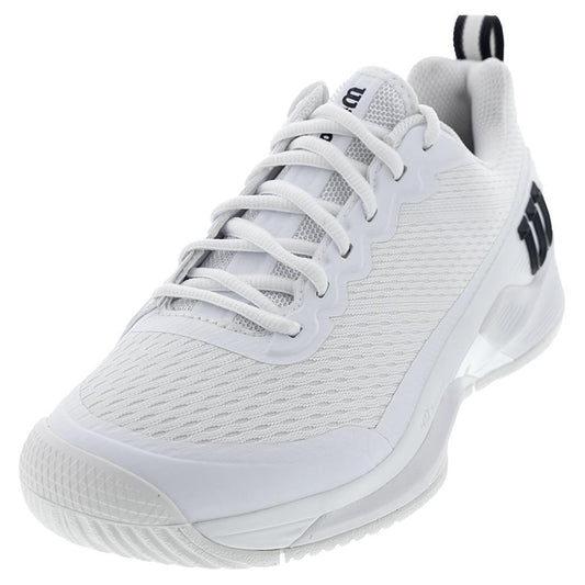 Men's Rush Pro 4.5 Wide Tennis Shoes White and Black Top Tennis Shoes WILSON 7 White