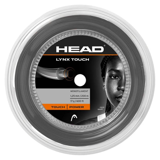 Lynx Touch Tennis String Reel Transparent Black Strings HEAD 16