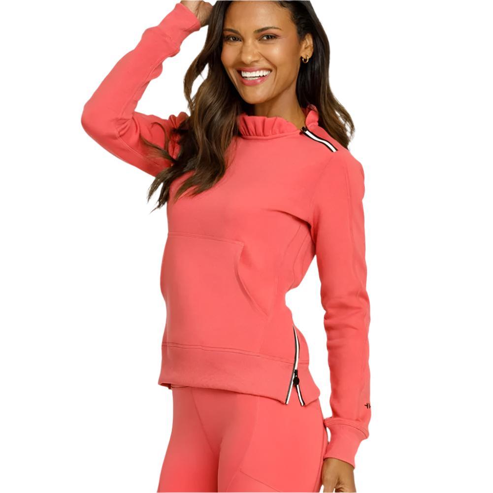 Women's Condoleezza Tennis Pullover Cherry Rose Womens Apparel TAIL XS