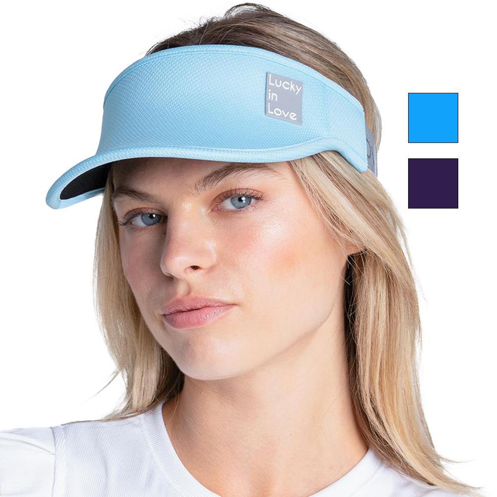 Women`s Lucky Logo Stretch Tennis Visor WOMENS APPAREL LUCKY IN LOVE