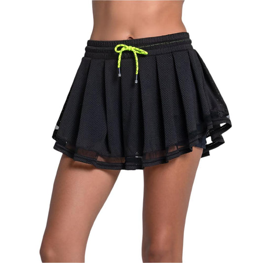 Women`s High Waist Real Tulle Tennis Skort WOMENS APPAREL LUCKY IN LOVE Black XS