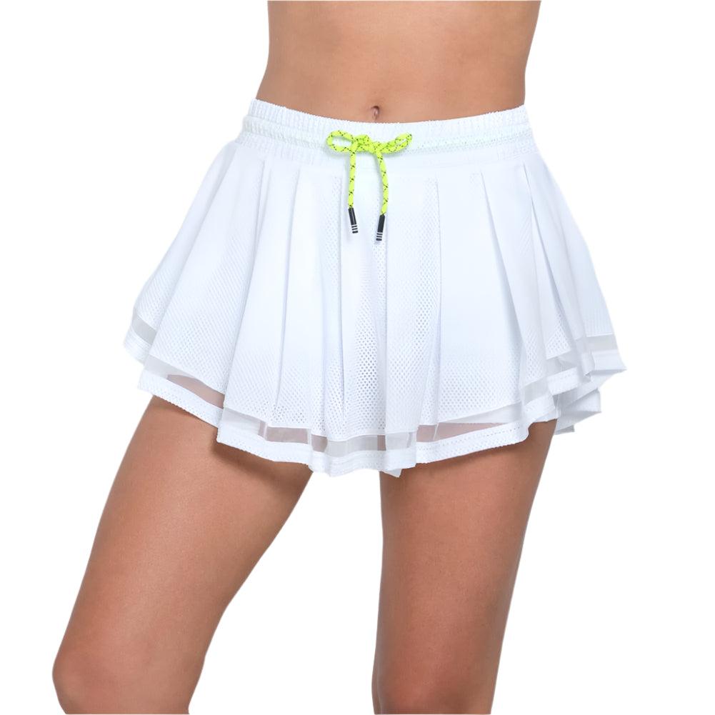 Women`s High Waist Real Tulle Tennis Skort WOMENS APPAREL LUCKY IN LOVE White XS