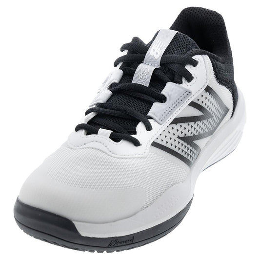 Women's 696v6 D Width Tennis Shoes White and Black Womens Shoes NEW BALANCE 5